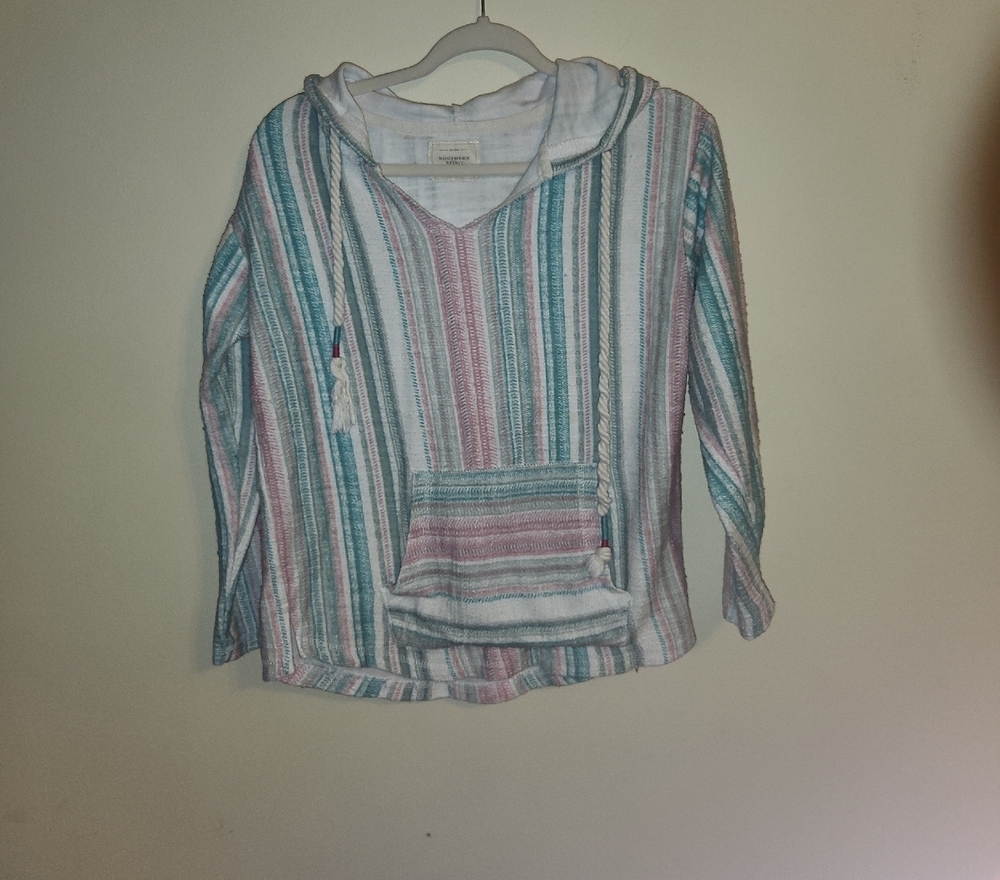 Souther Spirit's Colorful Striped Hoodie Small